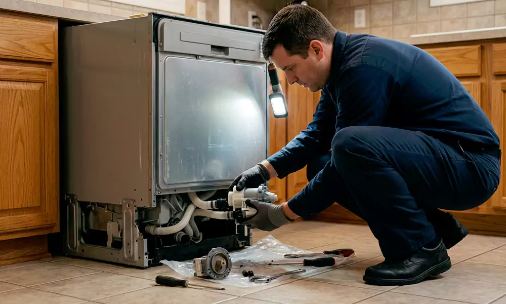 Dishwasher Pump Replacement in Horn Lake, MS